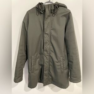 Mens Olive / army green long parka